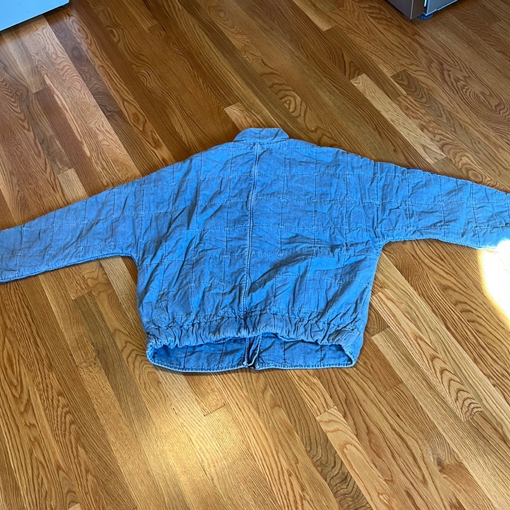 Free People Denim Dolman Quilted Jacket - Picture 14 of 16